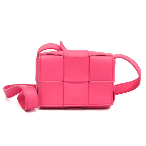 Bottega Veneta Handbags - BOTTEGA VENETA Leather Shoulder Bag Pink